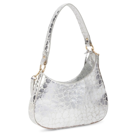 FINAL SALE V Italia Made in Italy. Trademark of Versace Metallic Leather Bag - Picture 3 of 8